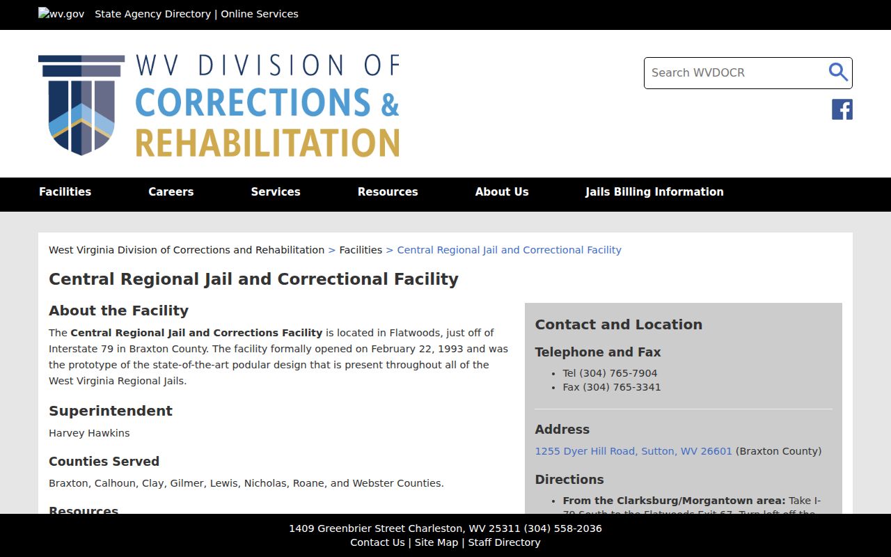 Central Regional Jail source distinguished from Nicholas County sex offender records
