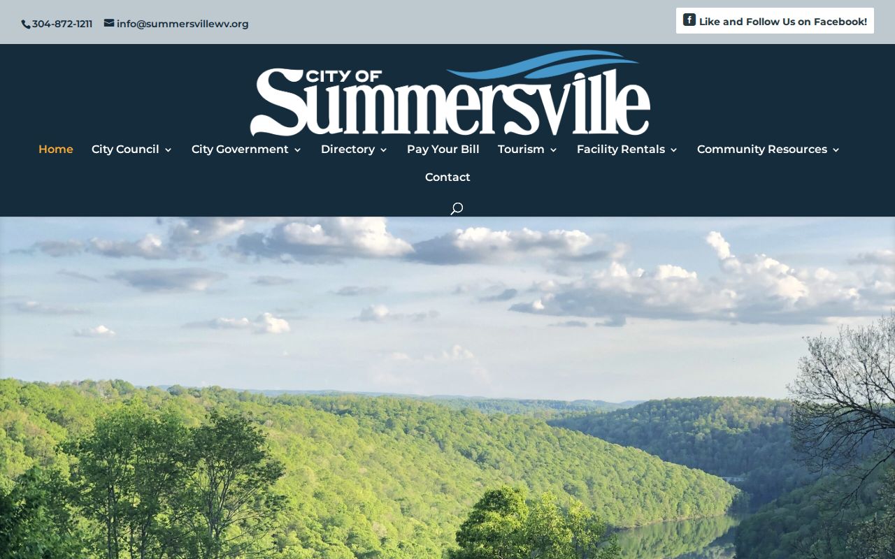 Official Summersville municipal source for city criminal records